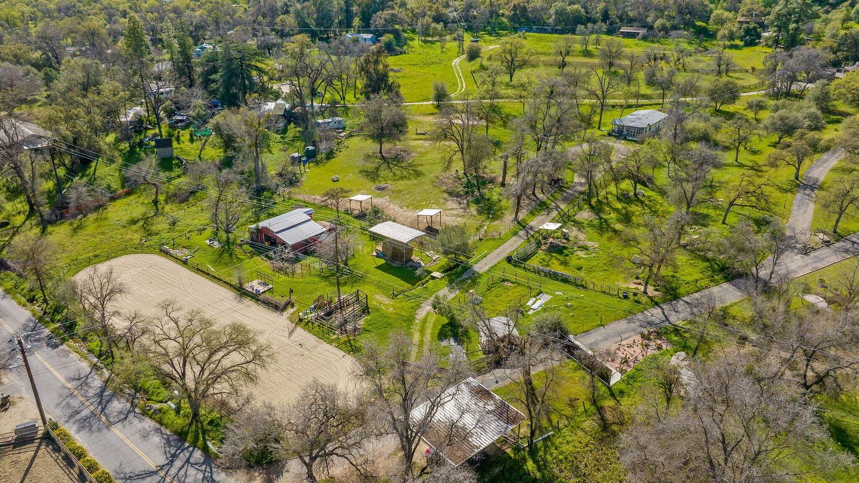 4 Acres of Land with Home for Sale in Three Rivers, California