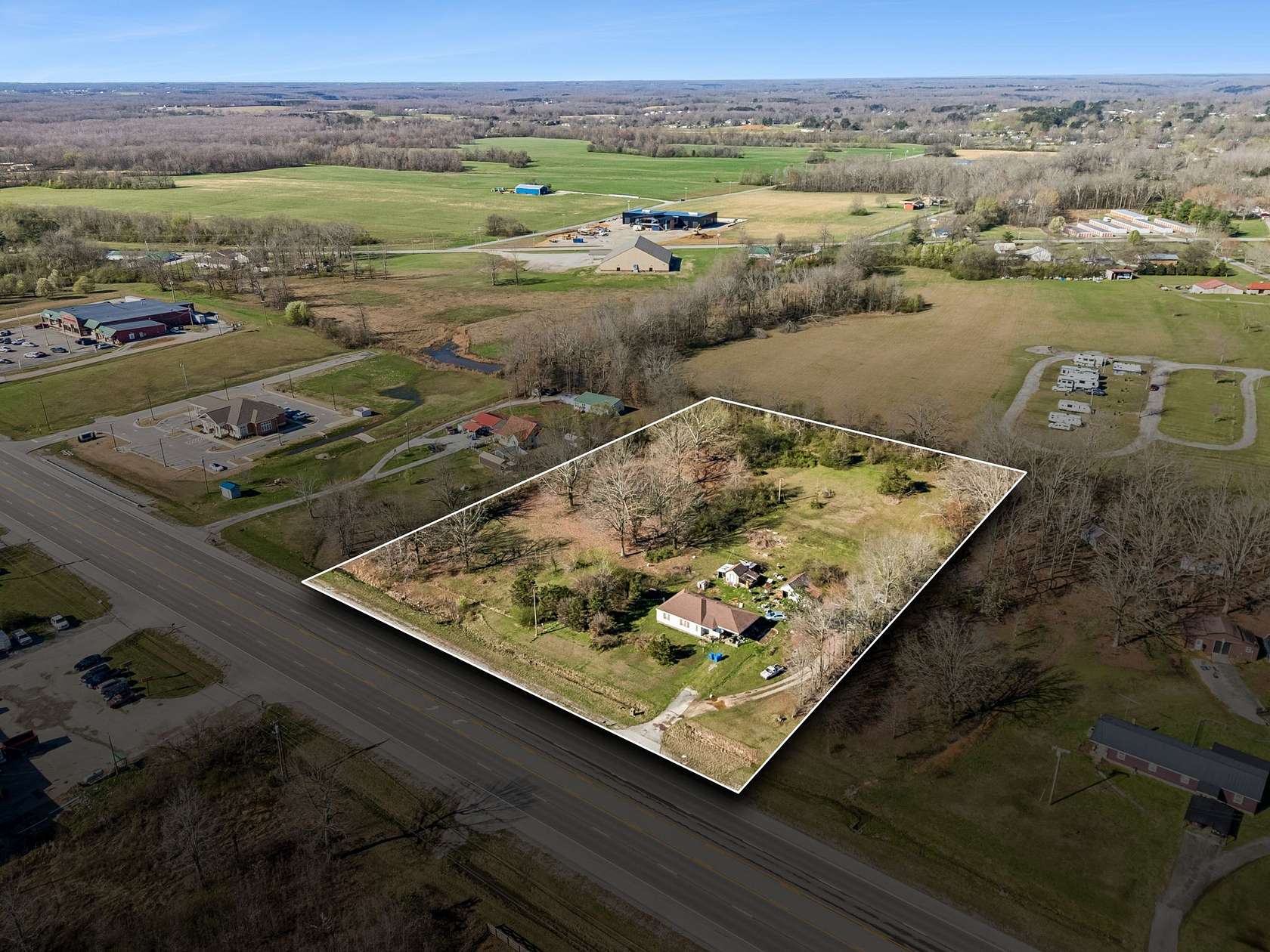 3.54 Acres of Improved Commercial Land for Sale in Mount Pleasant, Tennessee