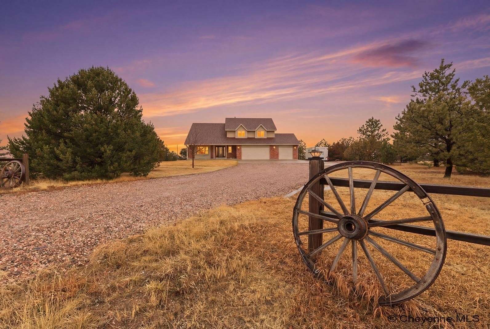 5 Acres of Land with Home for Sale in Cheyenne, Wyoming