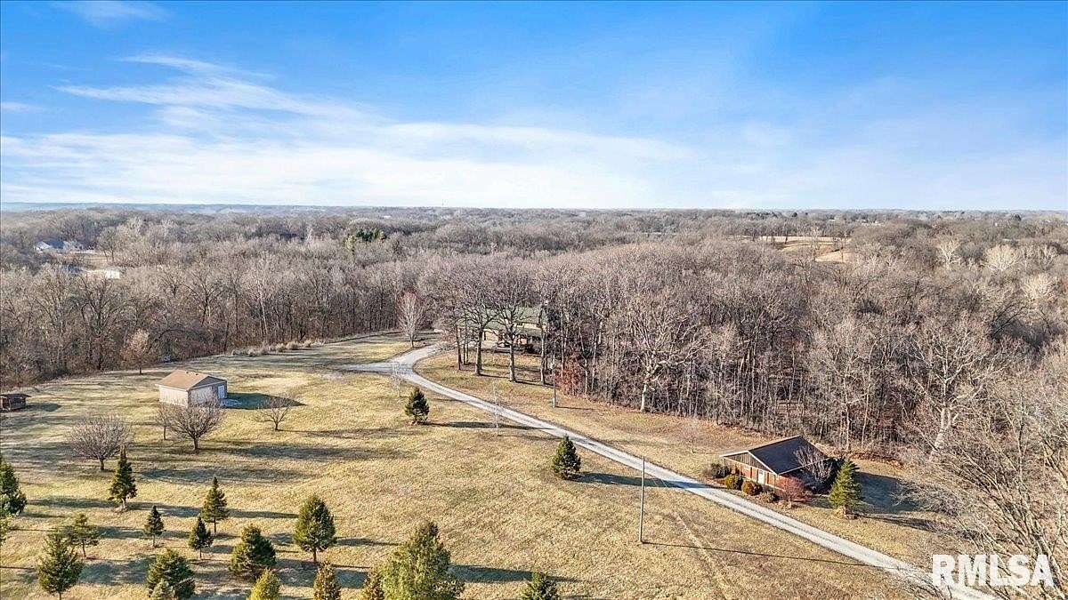 9.89 Acres of Land with Home for Sale in Athens, Illinois