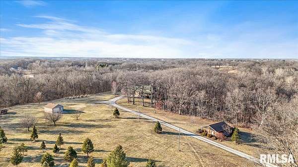 9.89 Acres of Land with Home for Sale in Athens, Illinois