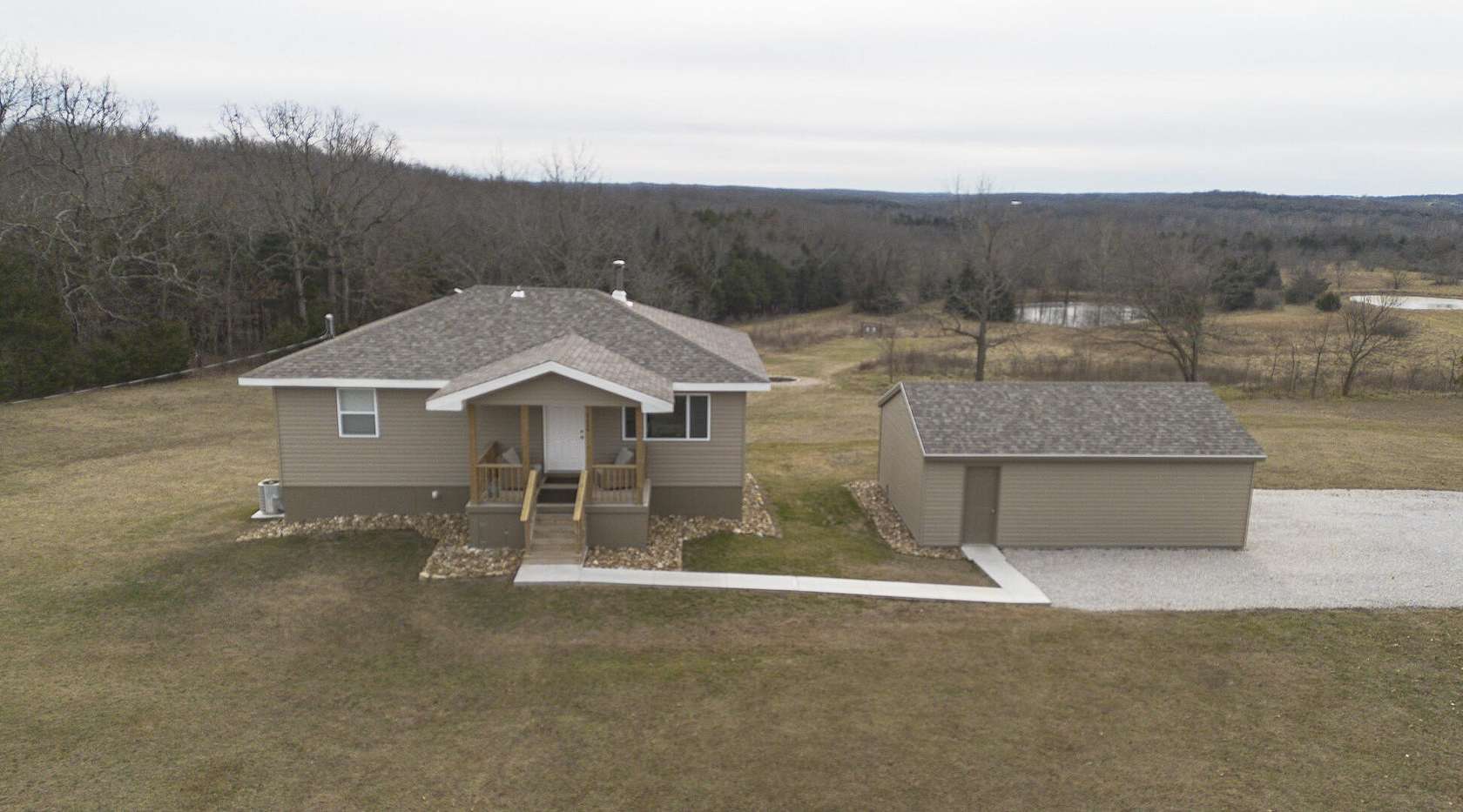 10 Acres of Recreational Land with Home for Sale in Elkland, Missouri