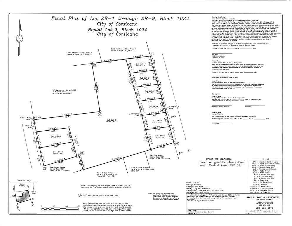 0.88 Acres of Land for Sale in Corsicana, Texas