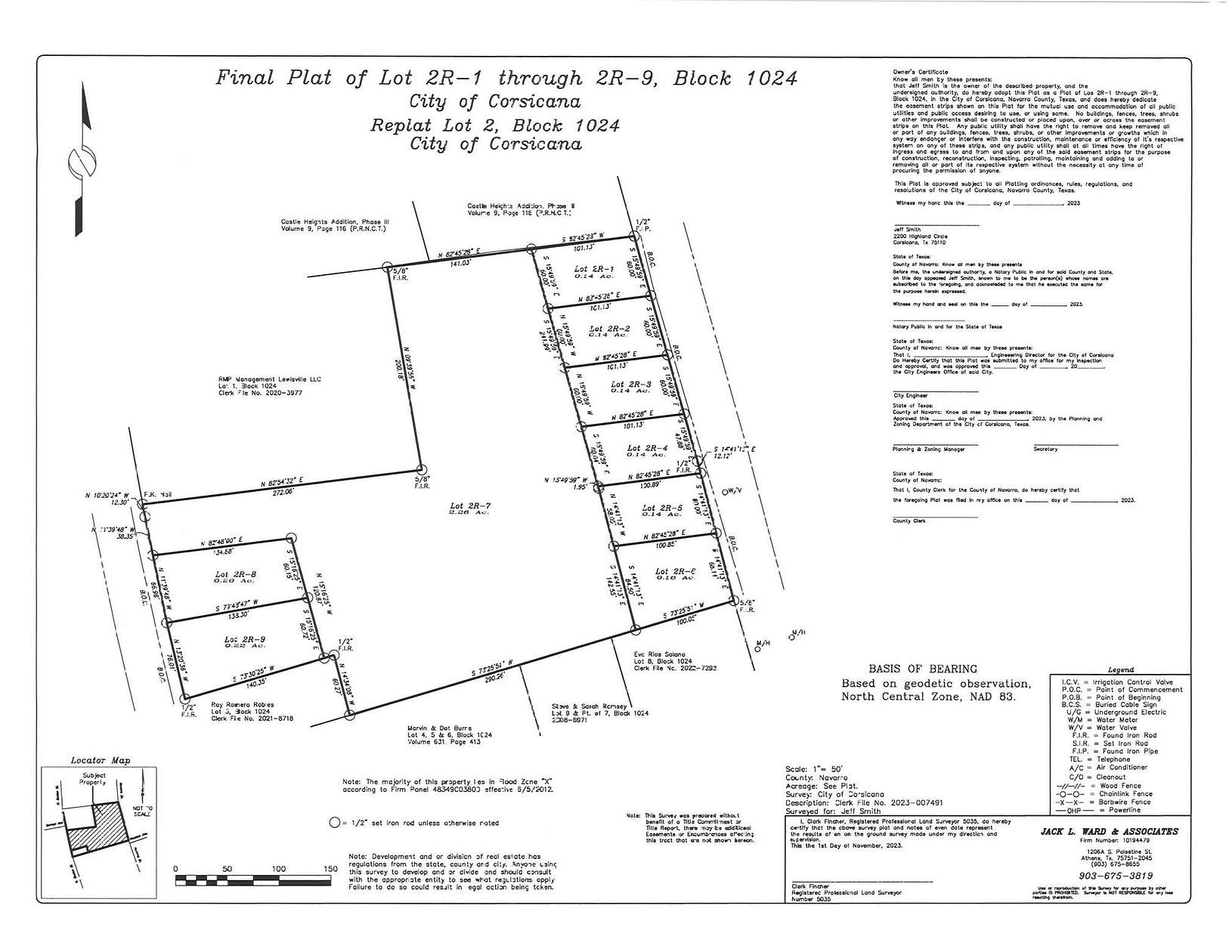 0.88 Acres of Land for Sale in Corsicana, Texas