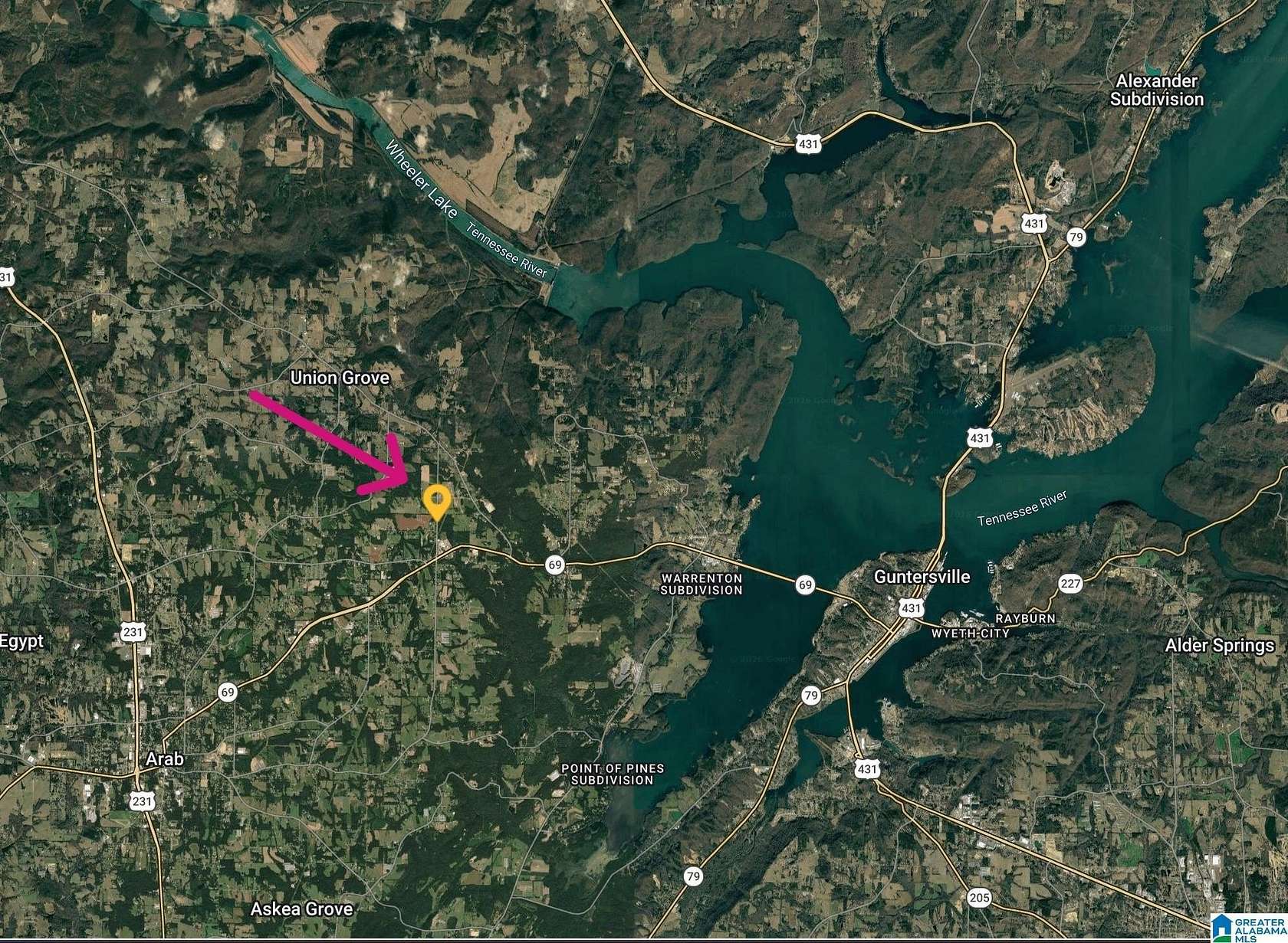 1 Acre of Residential Land for Sale in Guntersville, Alabama