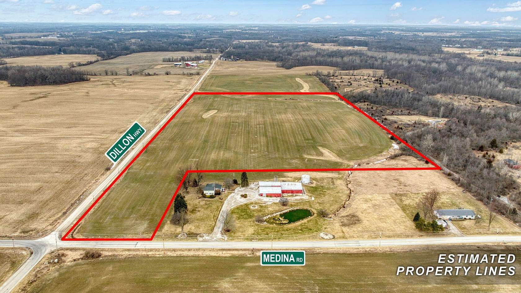 53.5 Acres of Agricultural Land for Sale in Hudson, Michigan