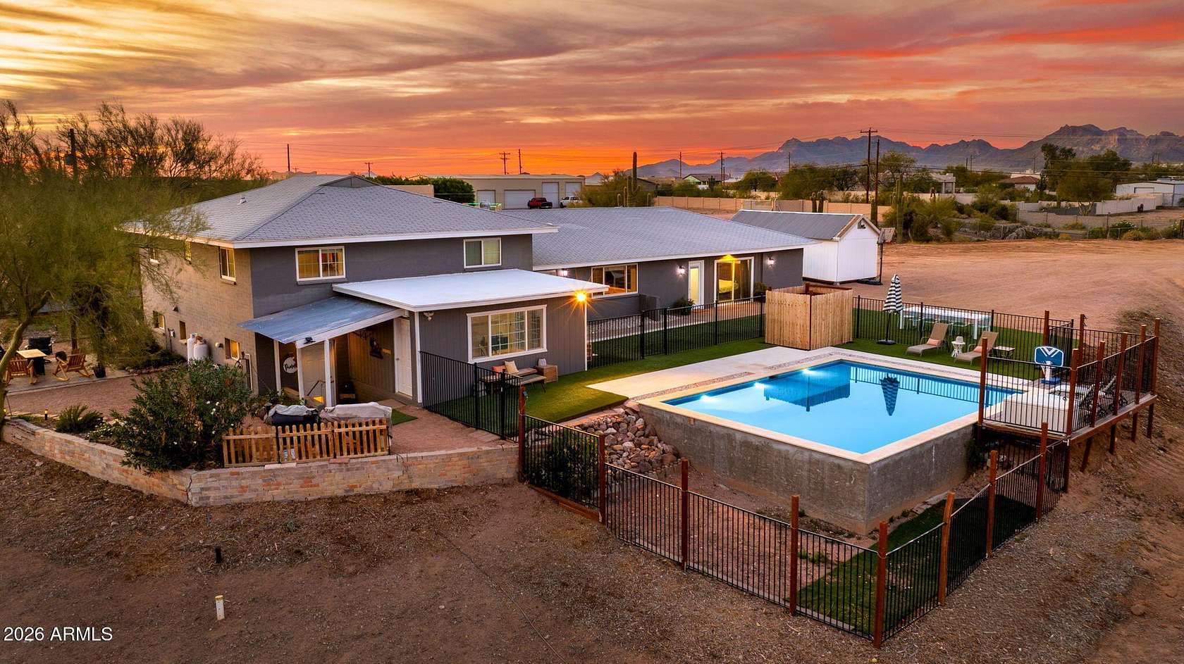 2.5 Acres of Land with Home for Sale in Apache Junction, Arizona