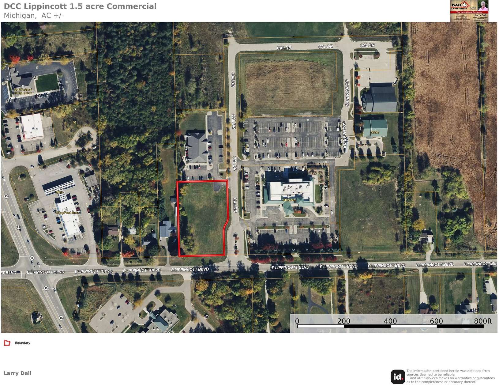 1.5 Acres of Mixed-Use Land for Sale in Davison, Michigan
