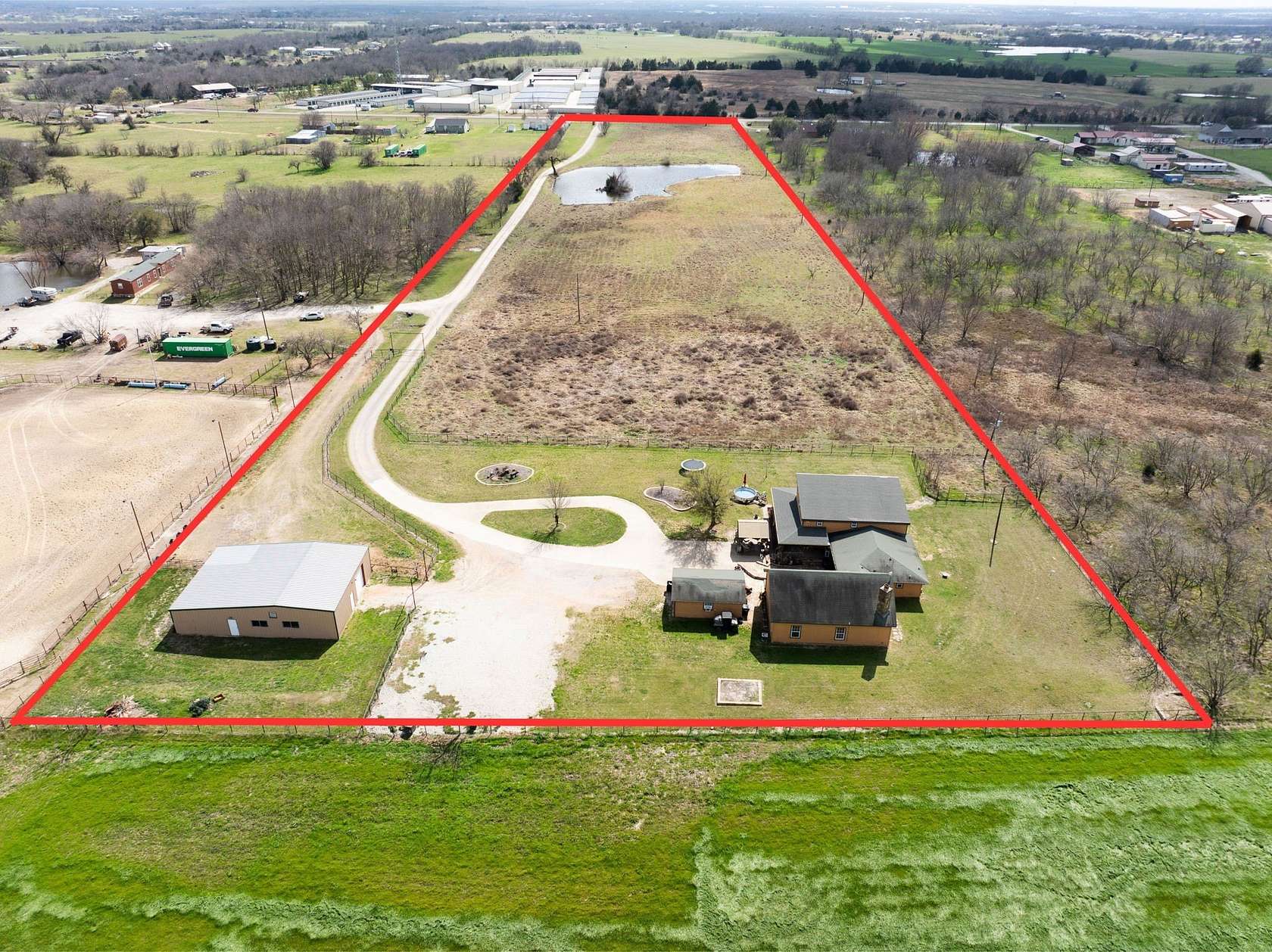 10 Acres of Land with Home for Sale in Royse City, Texas