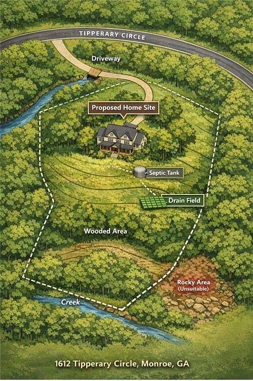 6.88 Acres of Residential Land for Sale in Monroe, Georgia