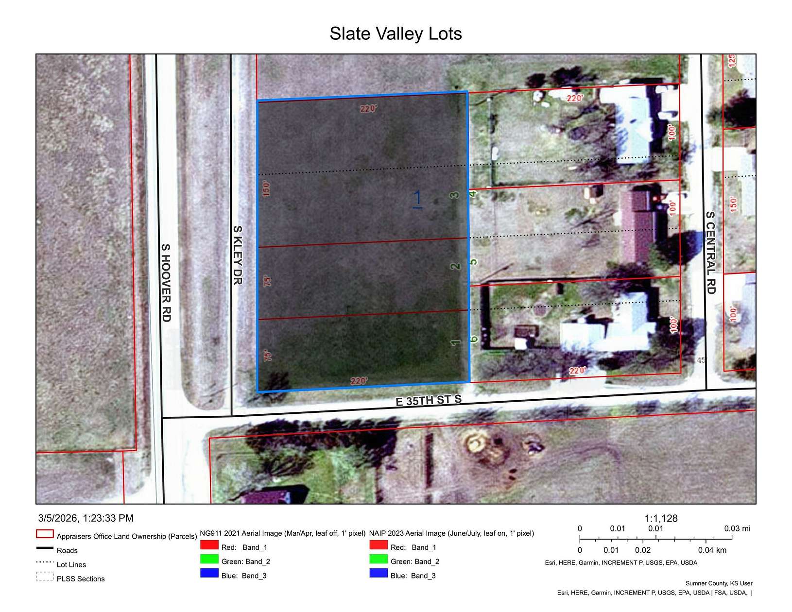 1.6 Acres of Residential Land for Auction in Wellington, Kansas