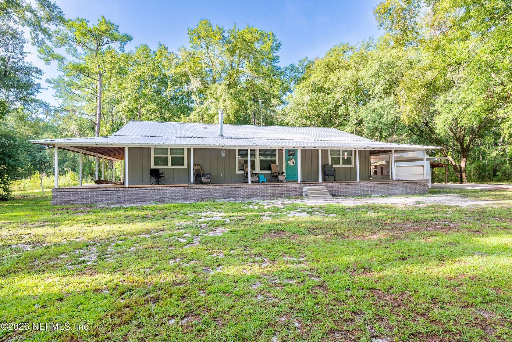 4.18 Acres of Land with Home for Sale in Brooker, Florida