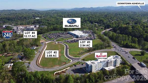 2.88 Acres of Commercial Land for Sale in Asheville, North Carolina