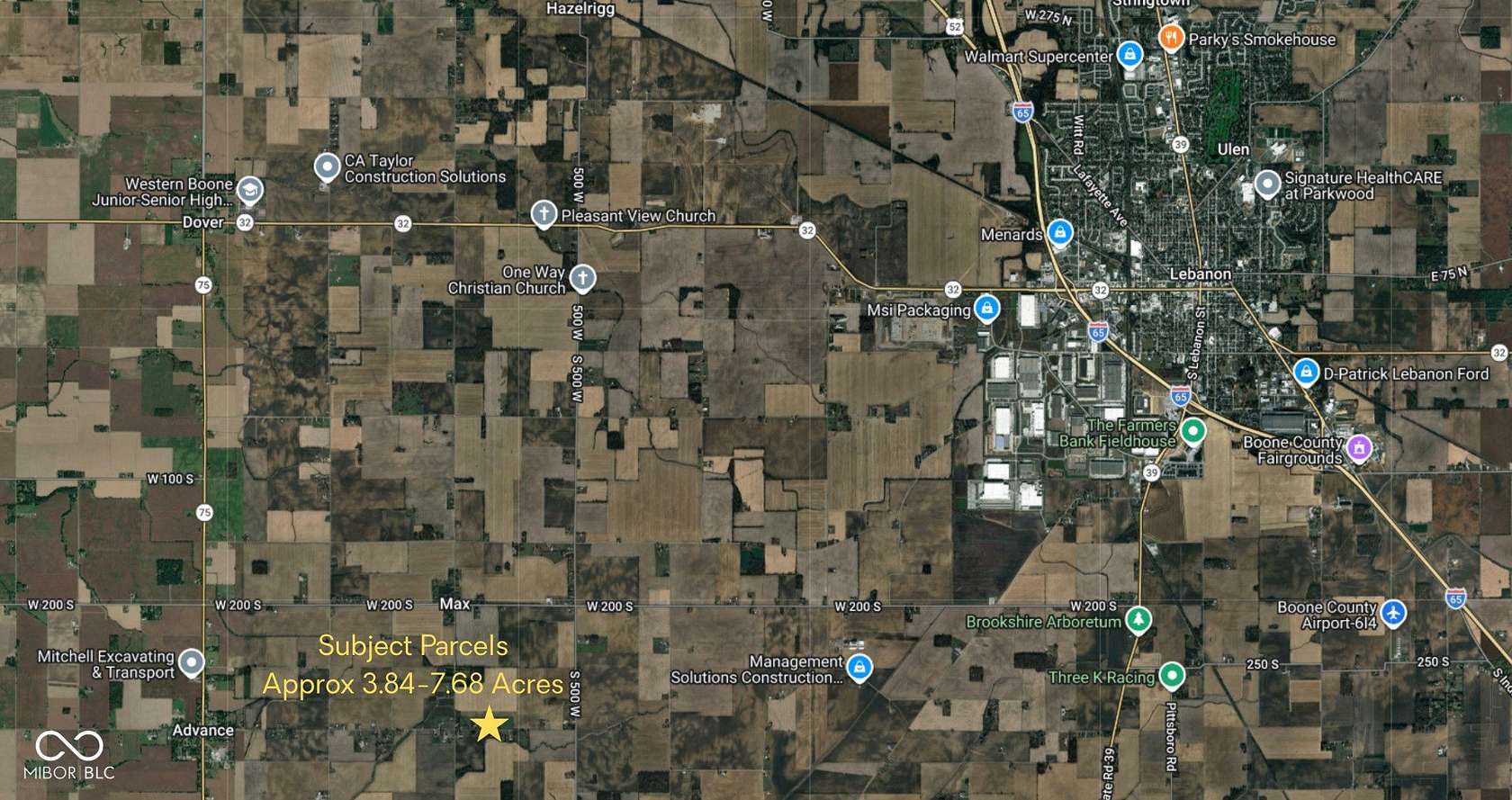 7.68 Acres of Mixed-Use Land for Sale in Jamestown, Indiana