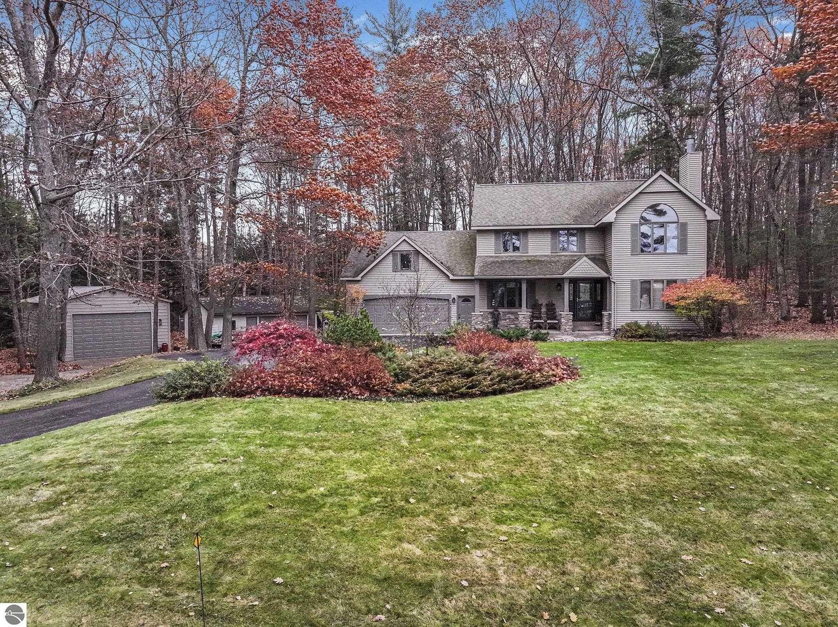 3.19 Acres of Land with Home for Sale in Lake Ann, Michigan