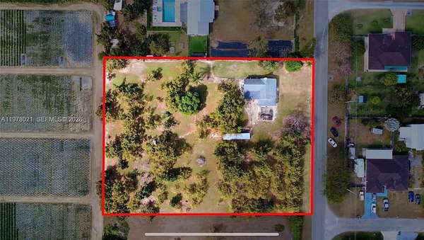 1.76 Acres of Land with Home for Sale in Homestead, Florida