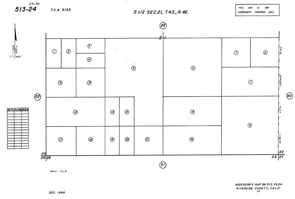 20 Acres of Land for Sale in Palm Springs, California
