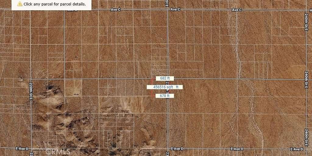 10.5 Acres of Land for Sale in Hi Vista, California