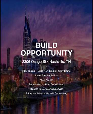 0.23 Acres of Residential Land for Sale in Nashville, Tennessee