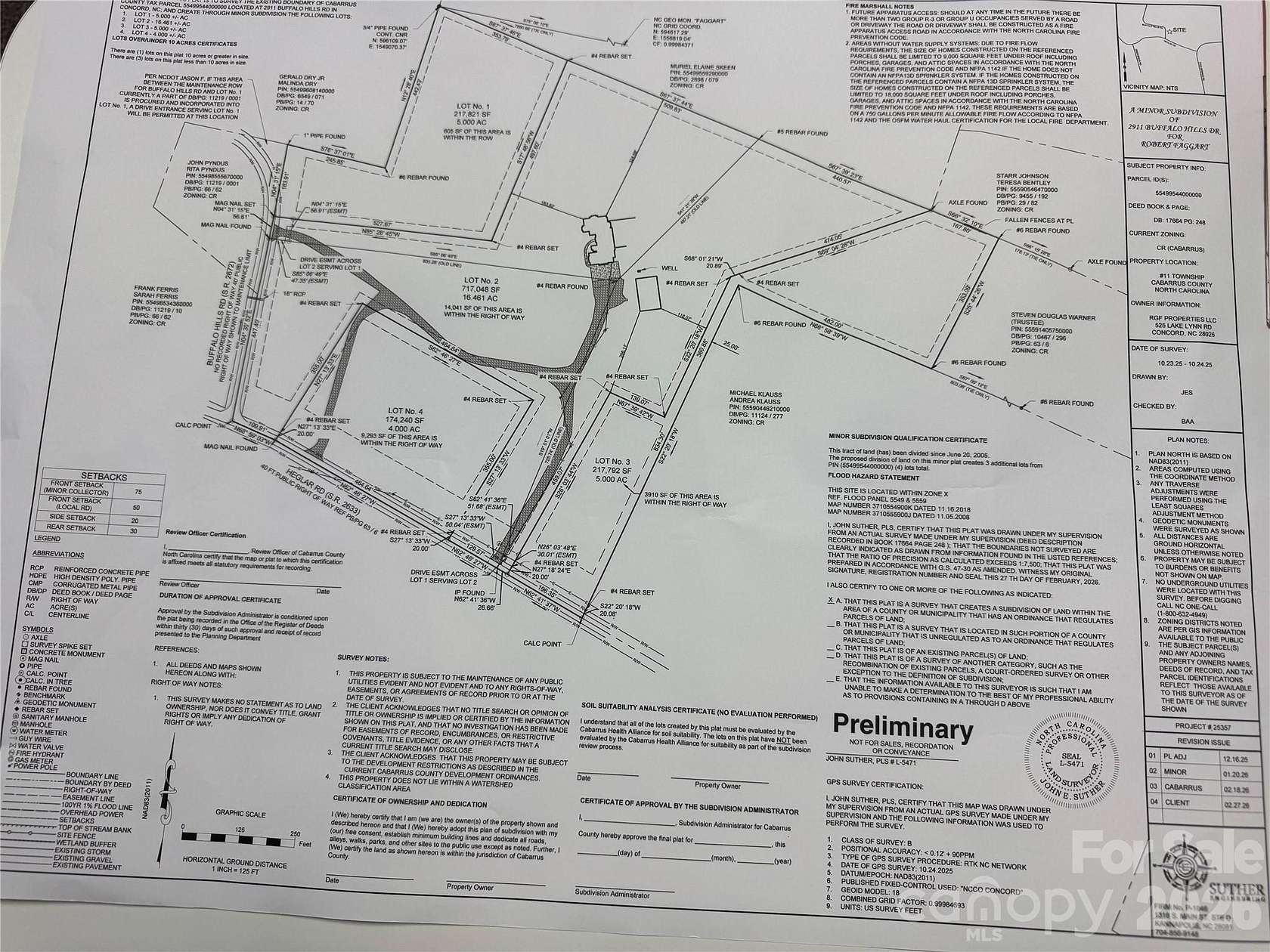 5 Acres of Land for Sale in Concord, North Carolina