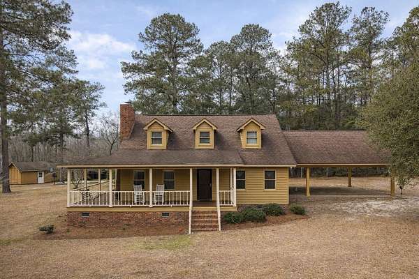 7.26 Acres of Land with Home for Sale in Orangeburg, South Carolina