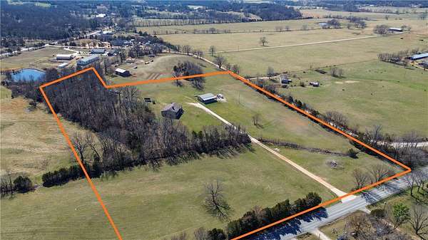 13 Acres of Land with Home for Sale in Prairie Grove, Arkansas