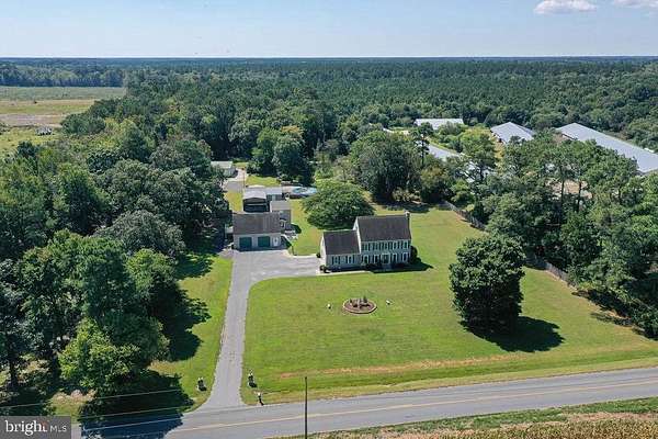 10.2 Acres of Recreational Land with Home for Sale in Salisbury, Maryland