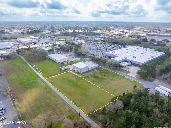 0.98 Acres of Commercial Land for Sale in Lafayette, Louisiana