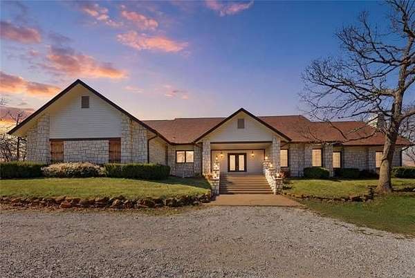 15.4 Acres of Recreational Land with Home for Sale in Kellyville, Oklahoma