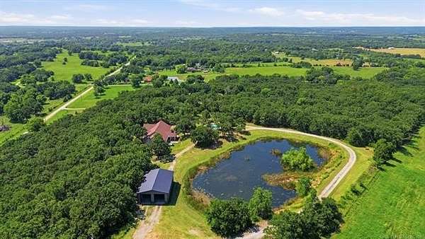 15.4 Acres of Recreational Land with Home for Sale in Kellyville, Oklahoma