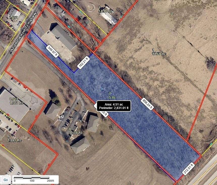 4.5 Acres of Commercial Land for Sale in Lexington, Missouri