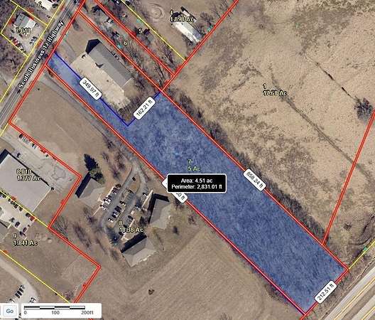 4.5 Acres of Commercial Land for Sale in Lexington, Missouri
