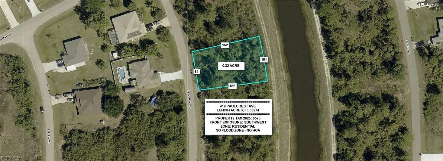 0.32 Acres of Residential Land for Sale in Lehigh Acres, Florida