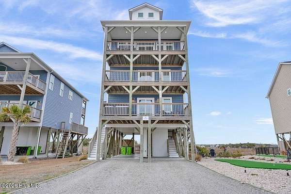 7.1 Acres of Land with Home for Sale in North Topsail Beach, North Carolina
