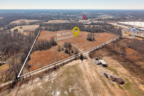 33.4 Acres of Commercial Land for Sale in Pleasant View, Tennessee