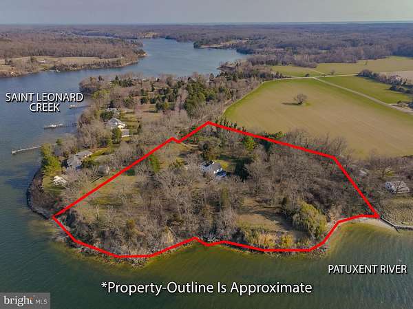 8.2 Acres of Land with Home for Sale in Lusby, Maryland