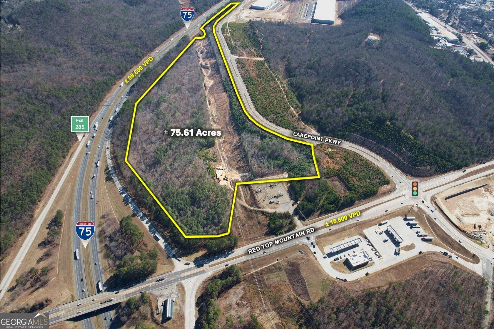 75.6 Acres of Land for Sale in Emerson, Georgia