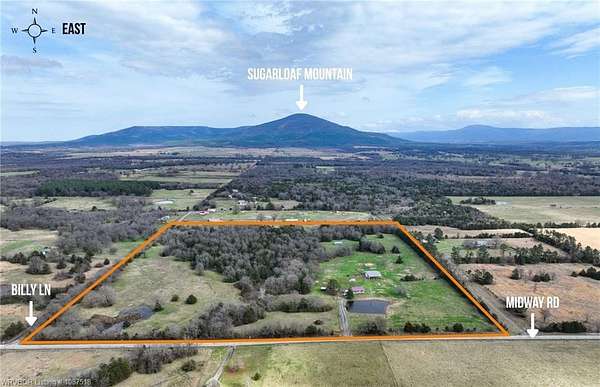 40 Acres of Land with Home for Sale in Poteau, Oklahoma