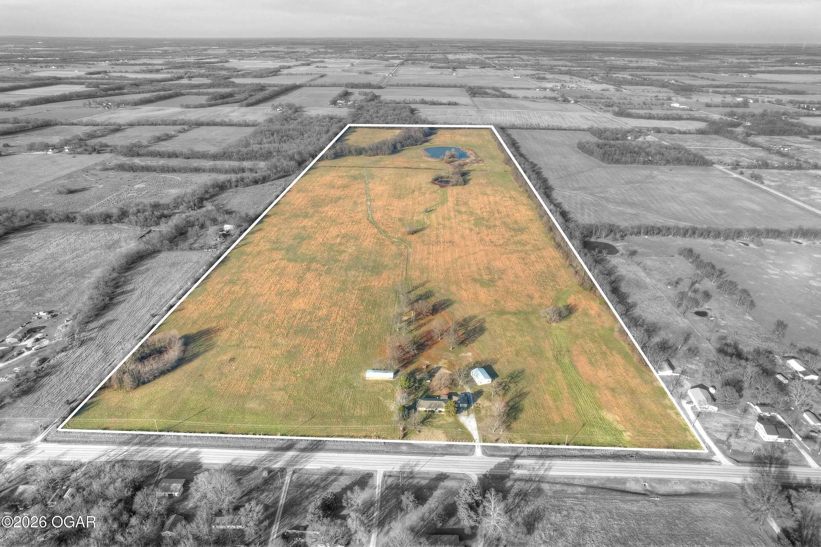 115 Acres of Agricultural Land for Sale in Carthage, Missouri