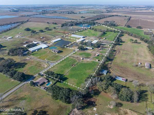 23 Acres of Agricultural Land with Home for Sale in Kaplan, Louisiana
