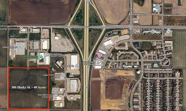 40 Acres of Commercial Land for Sale in North Liberty, Iowa
