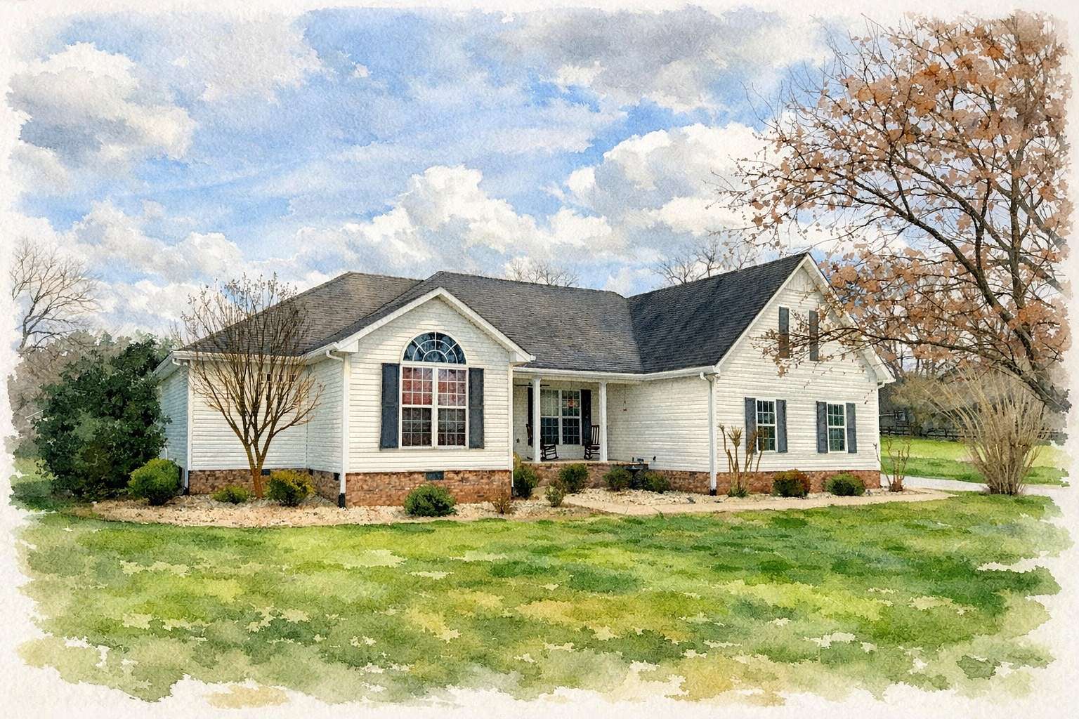 5 Acres of Land with Home for Sale in Mount Pleasant, Tennessee