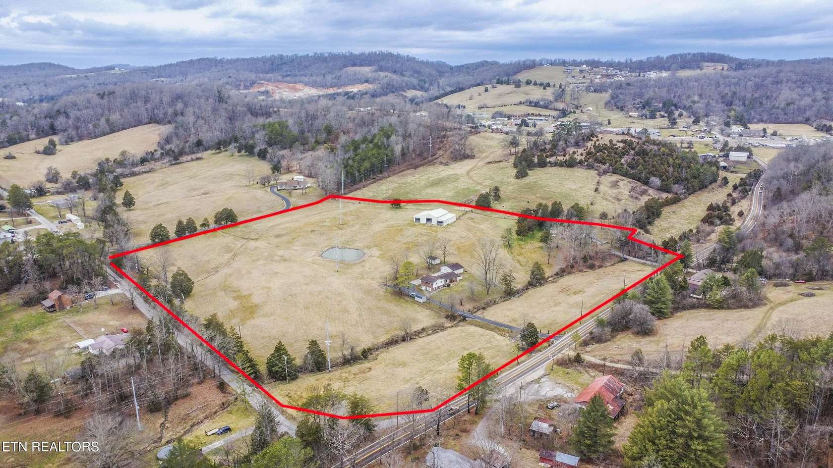 16 Acres of Land with Home for Sale in Maynardville, Tennessee