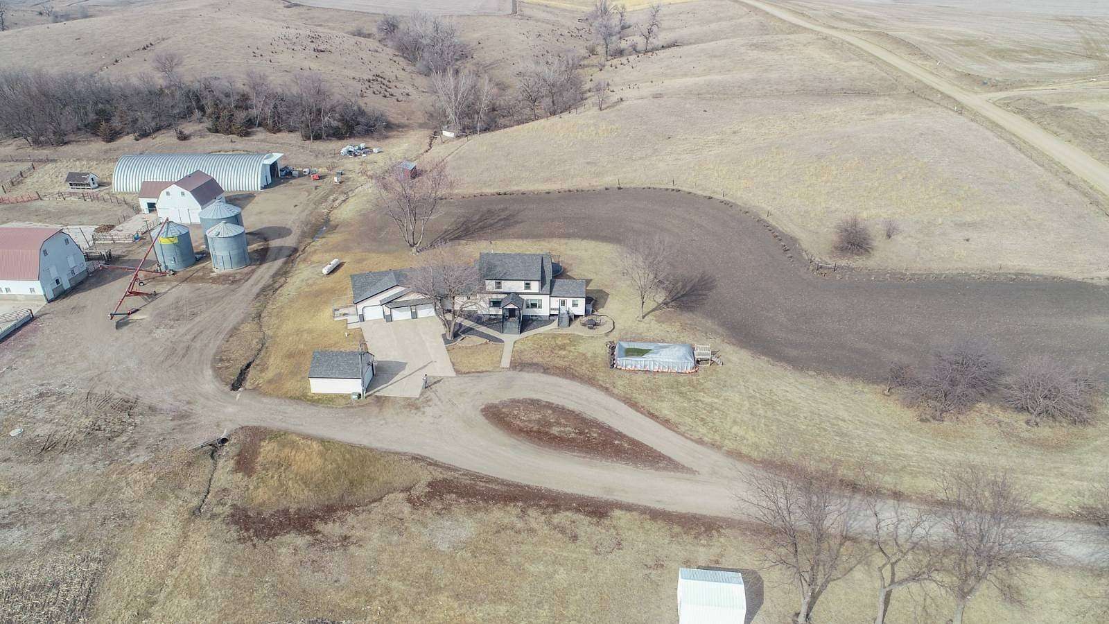 11.9 Acres of Land with Home for Sale in Larchwood, Iowa