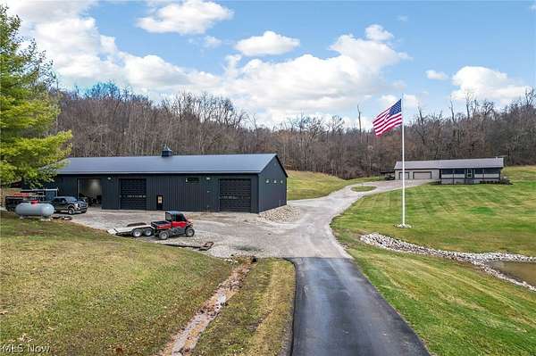 54.7 Acres of Recreational Land with Home for Sale in Mount Perry, Ohio