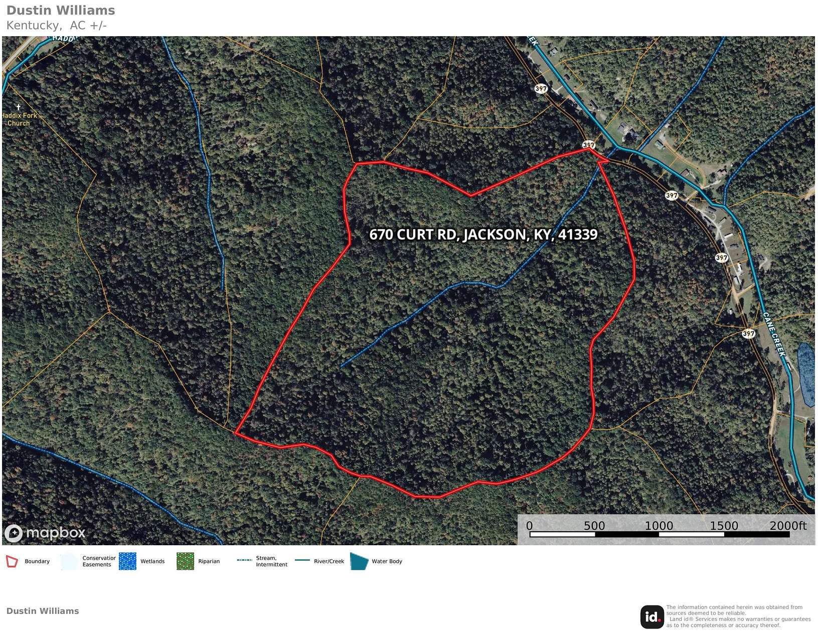 127 Acres of Recreational Land for Sale in Jackson, Kentucky