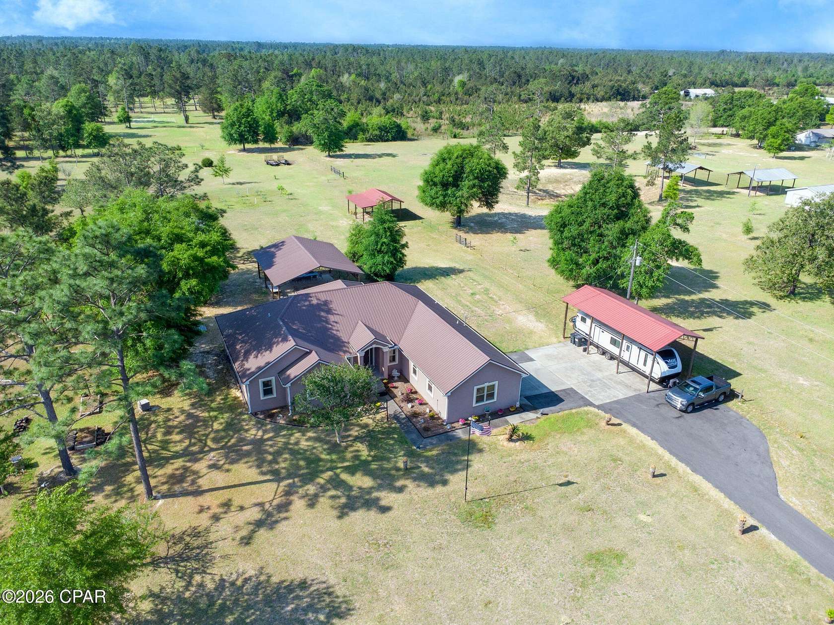 5 Acres of Land with Home for Sale in Fountain, Florida