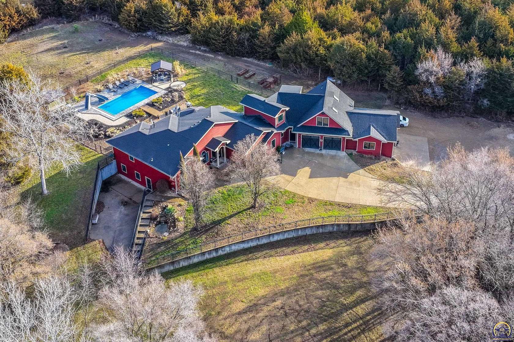 4.84 Acres of Land with Home for Sale in Topeka, Kansas