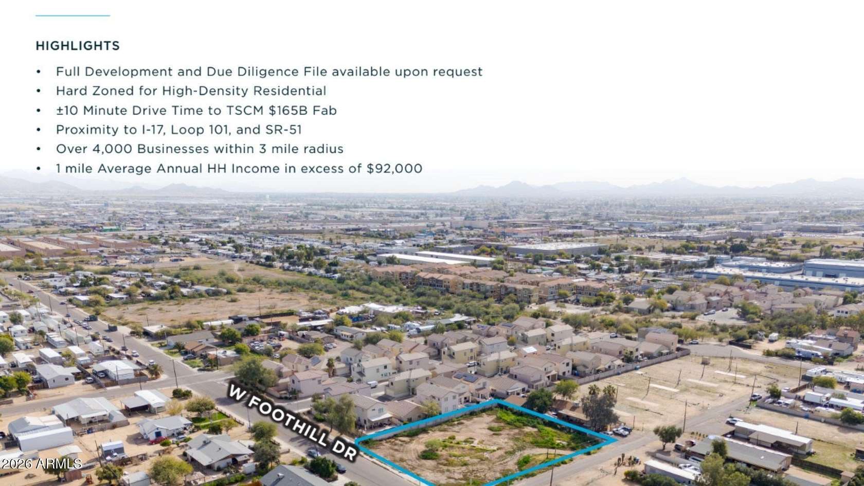 0.8 Acres of Residential Land for Sale in Phoenix, Arizona
