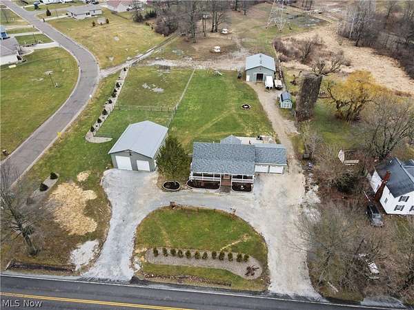 8.67 Acres of Land with Home for Sale in Ravenna, Ohio